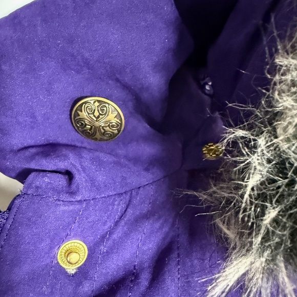 Studio Works Hooded Jacket Coat with Removal Hood with Fur Trim size S - Picture 10 of 14